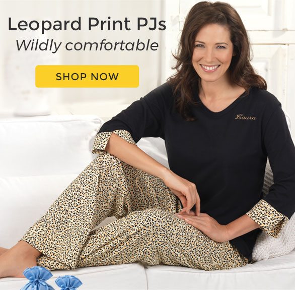 Leopard Print PJs Wildly comfortable