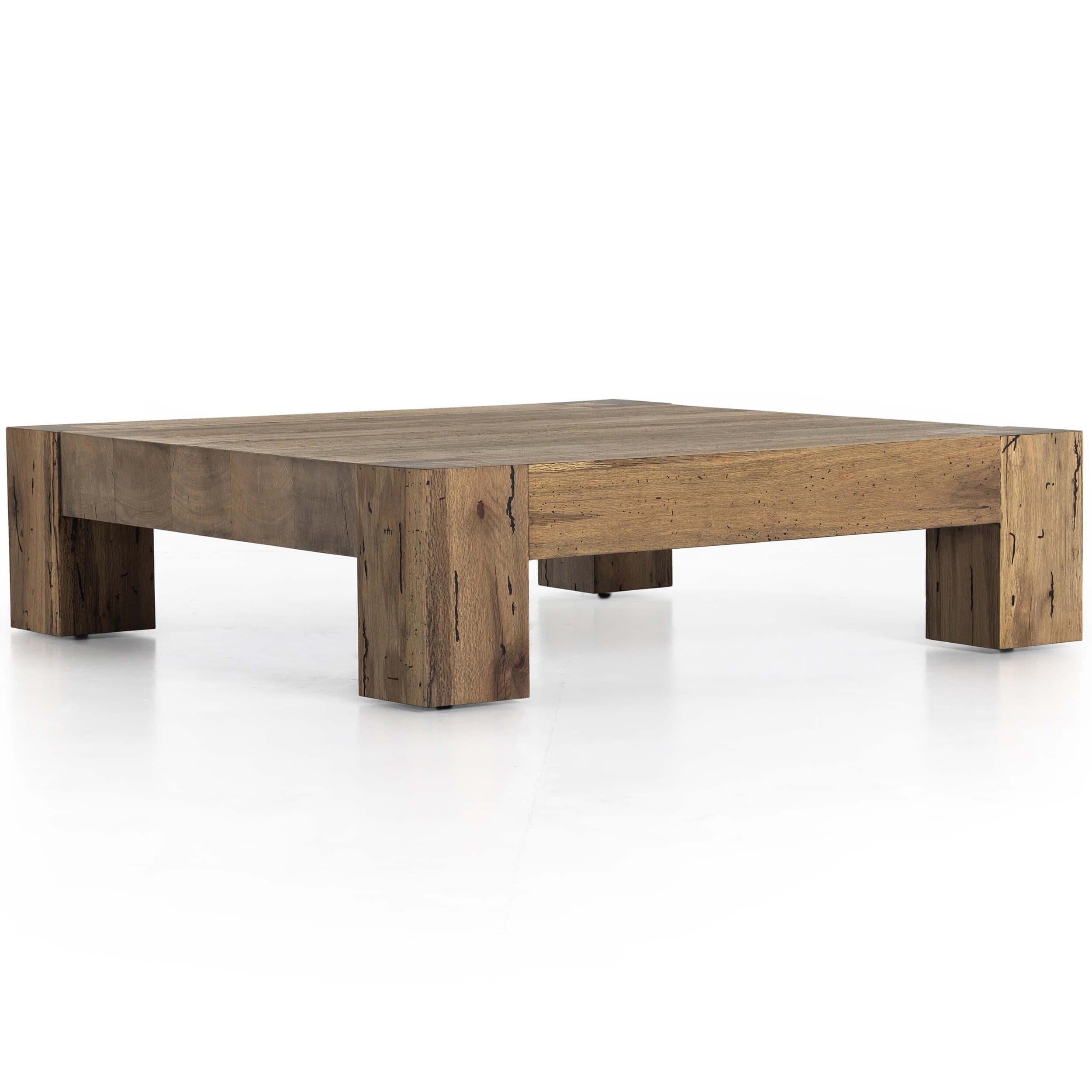 Image of Abaso Coffee Table, Rustic Wormwood Oak