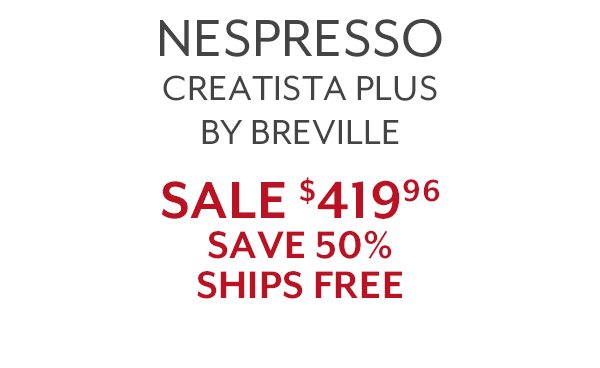 Nespresso Creatista Plus