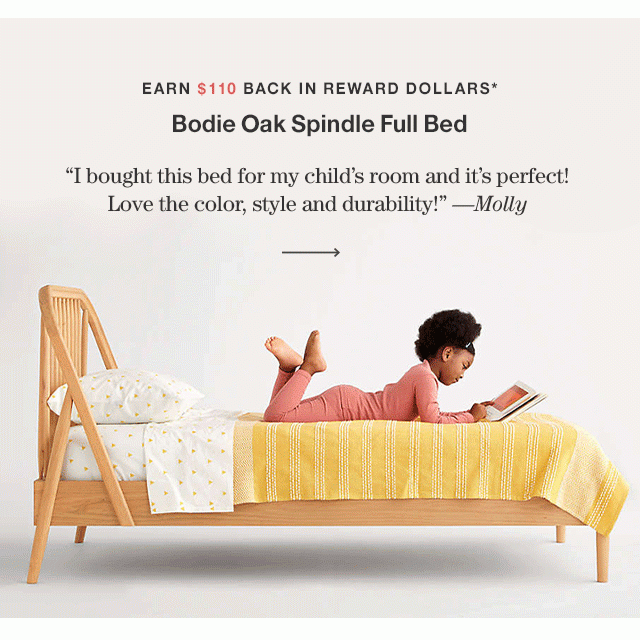 Bodie Oak Spindle Bed