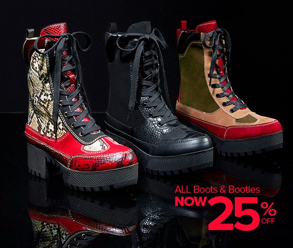 Shop 25% Off Boots & Booties