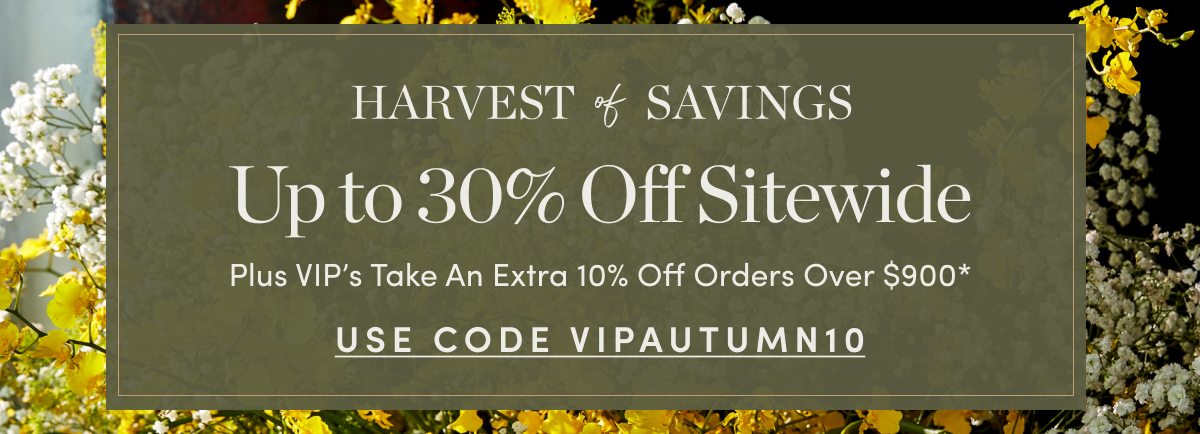 Up to 30 Percent Off Sitewide