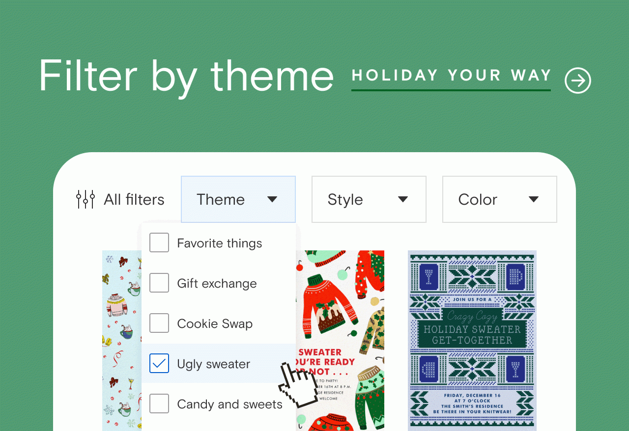 Filter by theme. HOLIDAY YOUR WAY