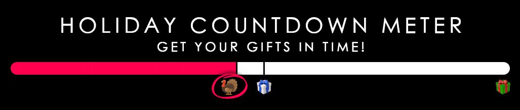 Holiday countdown meter - Get your gifts in time!