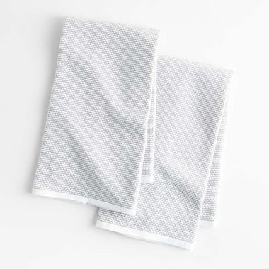 Textured Terry Alloy Grey Dish Towels