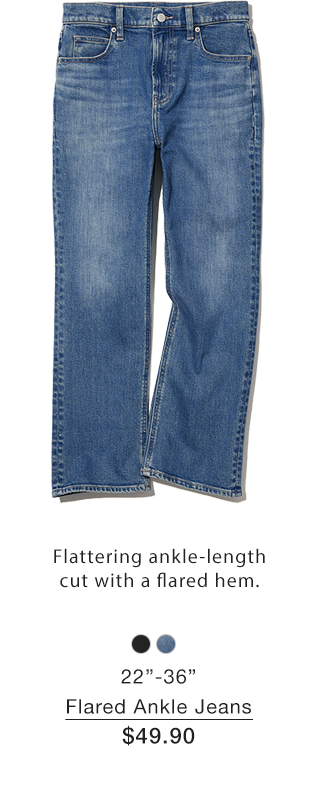 PDP4 - WOMEN FLARED ANKLE JEANS