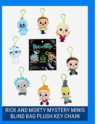 Rick and Morty Mystery Minis Blind Bag Plush Key Chain