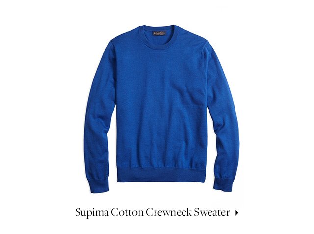 SUPIMA COTTON CREWNECK SWEATER