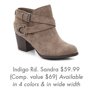 INDIGO RD. SANDRA $59.99 (COMP. VALUE $69) AVAILABLE IN 4 COLORS & IN WIDE WIDTH