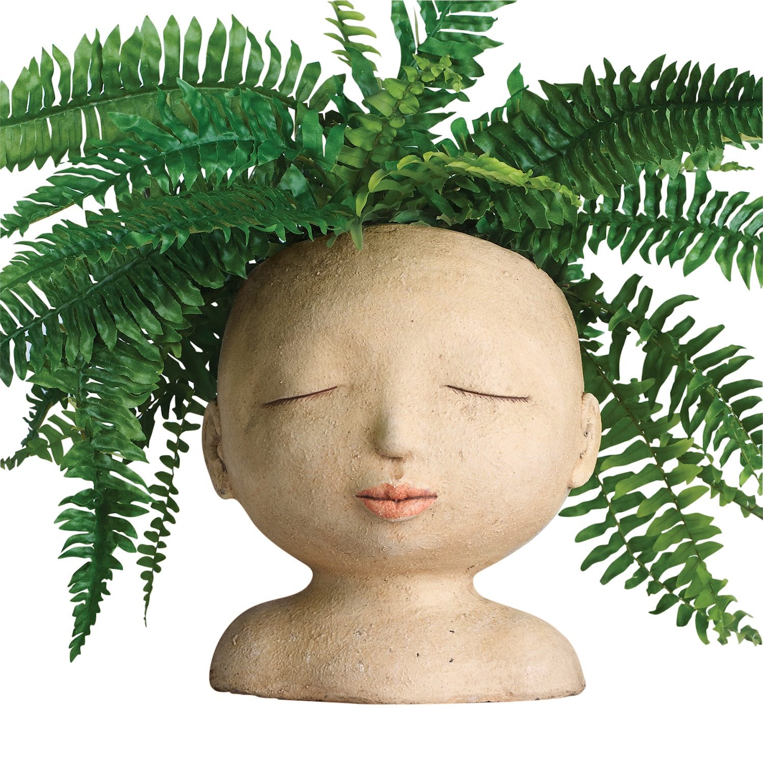 Head of a Lady Indoor/Outdoor Resin Planter