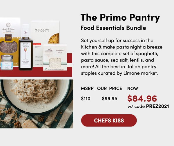 Primo Pantry Food Bundle Essentials | Chefs Kiss