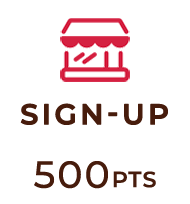 Sign up = 500 pts