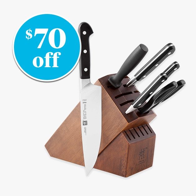 Zwilling® J.A. Henckels Pro 7-Piece Knife Block Set - $70 off