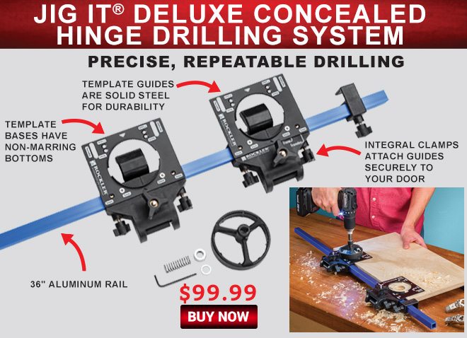 Jig It Deluxe Concealed Hinge Drilling System
