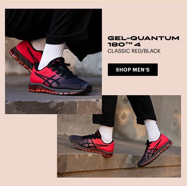 asics gel quantum 180 4 red black