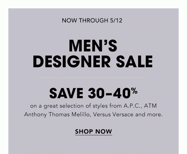 MEN'S DESIGNER SALE