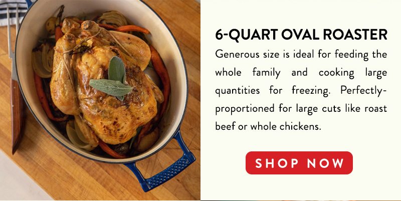 6-QUART OVAL ROASTER SHOP NOW