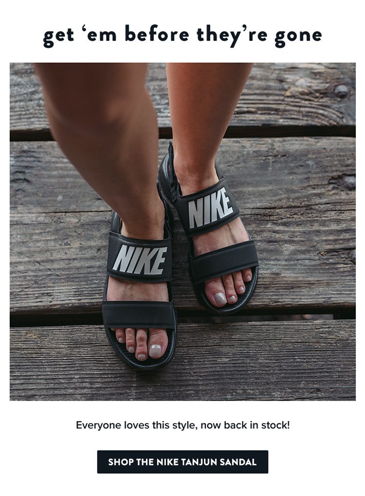 famous footwear nike tanjun sandals