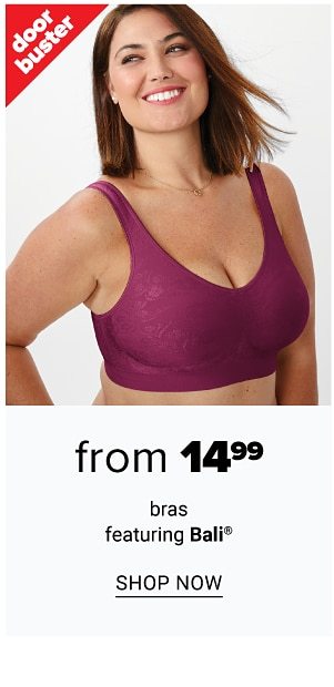 From $14.99 bras ft. Bali - Shop Now