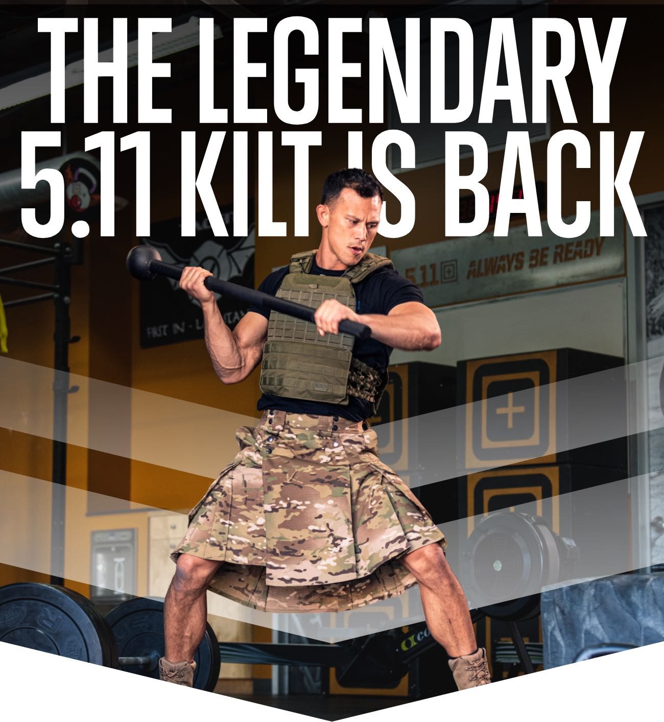 The Legendary 5.11 Kilt is Back | Commando Kilt MultiCam®