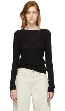 Our Legacy - Black Knit Crepe Slim Sweater