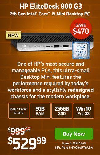 HPI 8GB Core™ i5 <span style='color:#cc0000;'>Pro</span> Desktop | 41814645 | Shop Now