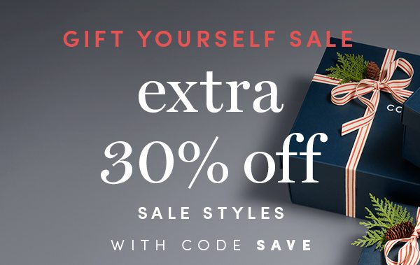 GIFT YOURSELF SALE | EXTRA 30% OFF SALE STYLES WITH CODE SAVE