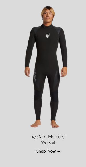 4/3mm Mercury Back Zip GBS Wetsuit