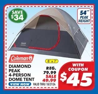 Coleman Diamond Peak 4-Person Dome Tent