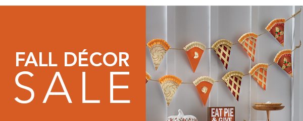 Fall Décor Sale