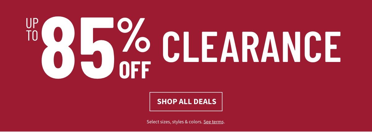 Up to 85% Off Clearance - shop all deals