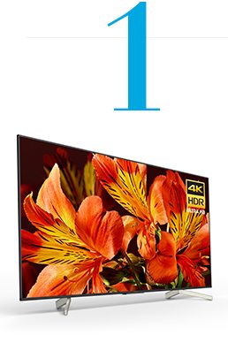 1 | 65" Class (64.5" diag.) X850F 4K HDR(1) Ultra HD TV