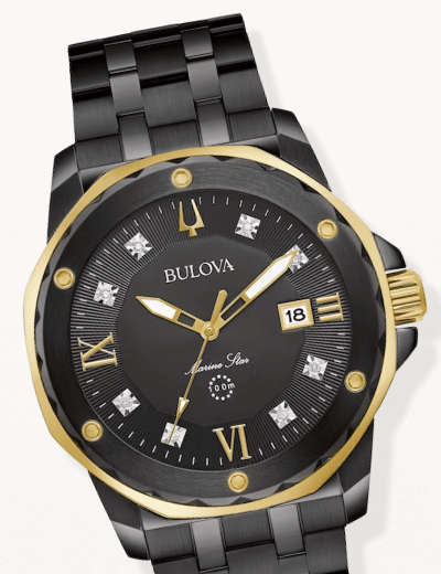 Bulova Marine Star ''A'' 3H Diamond Men's Watch 98D176