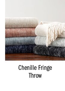 Chenille Fringe Throw
