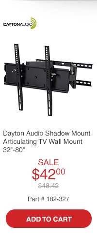 Dayton Audio Shadow Mount AM5516 Articulating TV Wall Mount 32in-80in