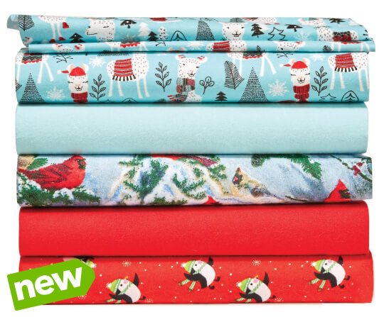 Cozy Flannel Solids and Snuggle Flannel Prints.