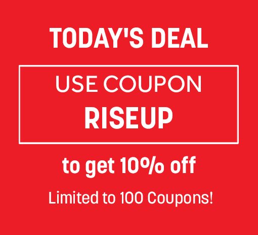 Use coupon RISEUP to get 10% off