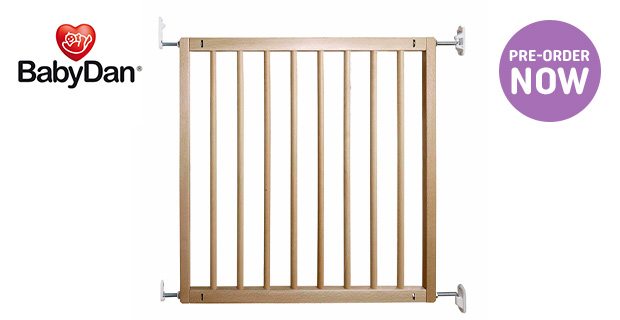 BabyDan Elsa Simple Close Wooden Safety Gate