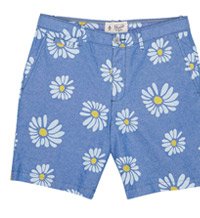 P55 EXPLODED DAISY OXFORD SHORT