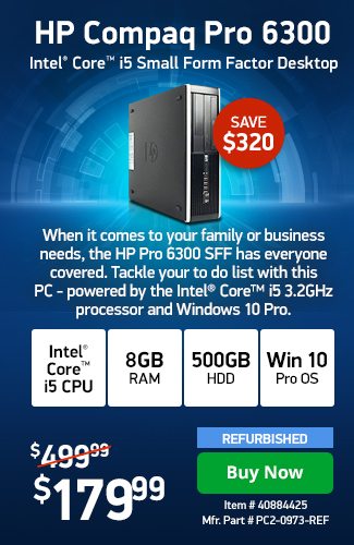HPI 8GB DDR3 Core™ i5 <span style='color:#cc0000;'>Pro</span> Desktop | 40884425 | Shop Now