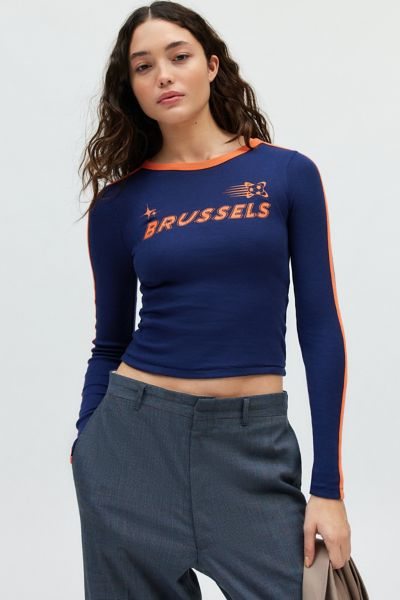 BDG Brussels Soccer Graphic Too Perfect Long Sleeve Tee