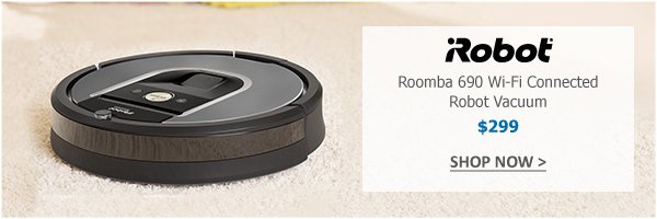 iRobot Roomba 690 Wi-Fi Connected Robot Vacuum