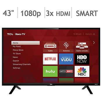 TCL 43-inch Class (42.5-inch Diag.) 1080p Roku LED LCD TV