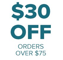 $30 off $75