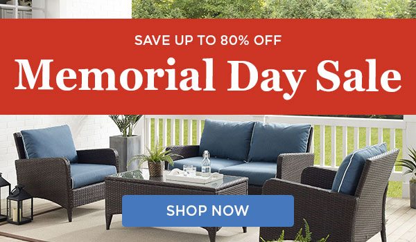 Memorial Day Sale Save up to 80% Off! Shop Now.