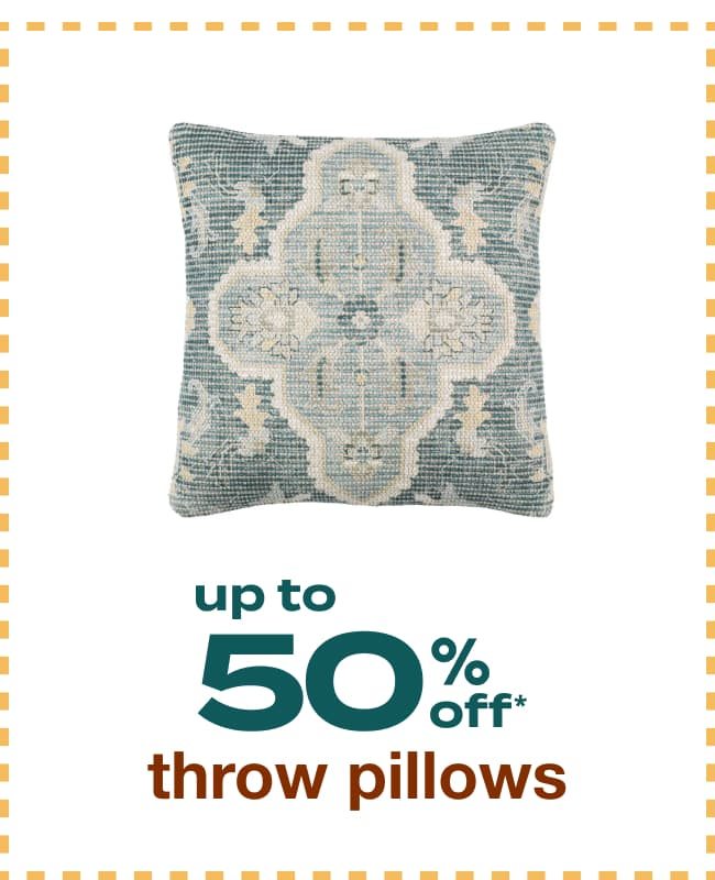 Up to 50% Off Throw Pillows