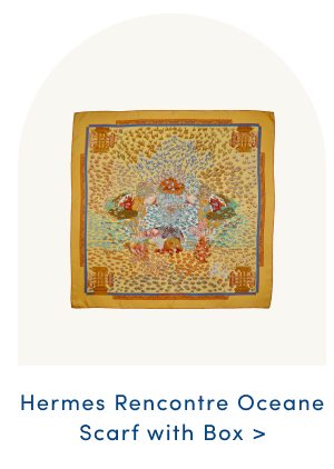 Hermes Rencontre Oceane Scarf with Box