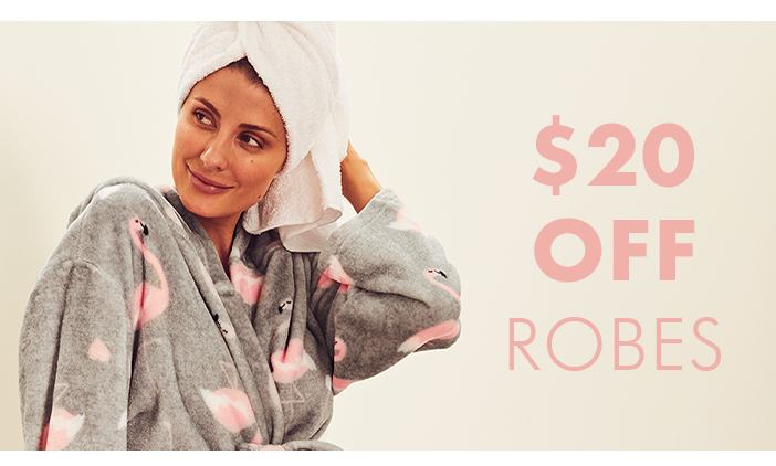 Shop $20 Off Robes