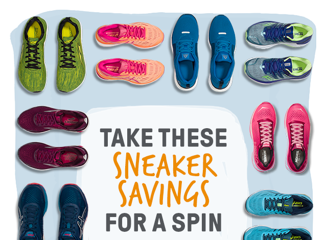 Take these sneaker savings for a spin