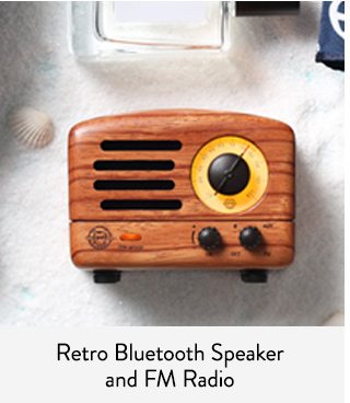 Shop Retro Bluetooth Speaker and FM Radio